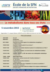Programme Ecole de la SFN 2016